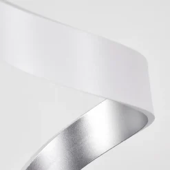 hofstein Lampadaire Rezat LED Argenté, Blanc, 1 lumière