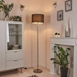 Lampes En Tissu-hofstein Lampadaire Rinkens Nickel mat, 1 lumière