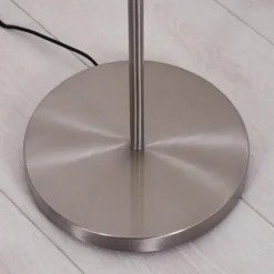 Lampes En Tissu-hofstein Lampadaire Rinkens Nickel mat, 1 lumière