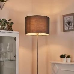 Lampes En Tissu-hofstein Lampadaire Rinkens Nickel mat, 1 lumière
