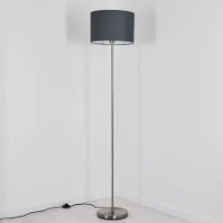 Lampes En Tissu-hofstein Lampadaire Rinkens Nickel mat, 1 lumière