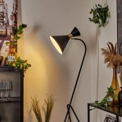 Lampes Industrielles-hofstein Lampadaire Rinkila Noir, 1 lumière