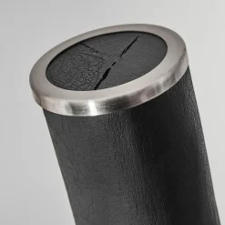 hofstein Lampadaire Rodeche LED Nickel mat, Noir, 1 lumière