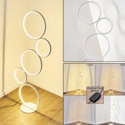 hofstein Lampadaire Rodekro LED Blanc, 1 lumière