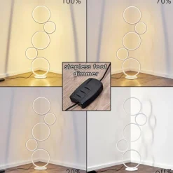 hofstein Lampadaire Rodekro LED Blanc, 1 lumière