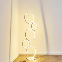 hofstein Lampadaire Rodekro LED Blanc, 1 lumière