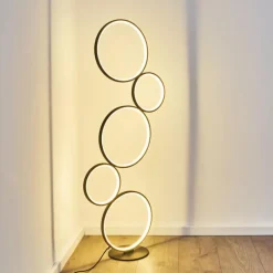 hofstein Lampadaire Rodekro LED Noir, 1 lumière