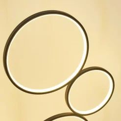 hofstein Lampadaire Rodekro LED Noir, 1 lumière