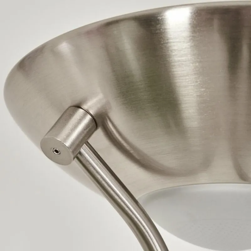 hofstein Lampadaire Rom LED Nickel mat, 2 lumières
