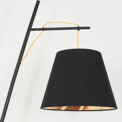 hofstein Lampadaire Saillon Noir, 1 lumière