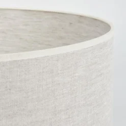 Lampes En Tissu-hofstein Lampadaire Saladillo Écru, Noir, 1 lumière