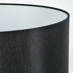 Lampes En Tissu-hofstein Lampadaire Saladillo Écru, Noir, 1 lumière