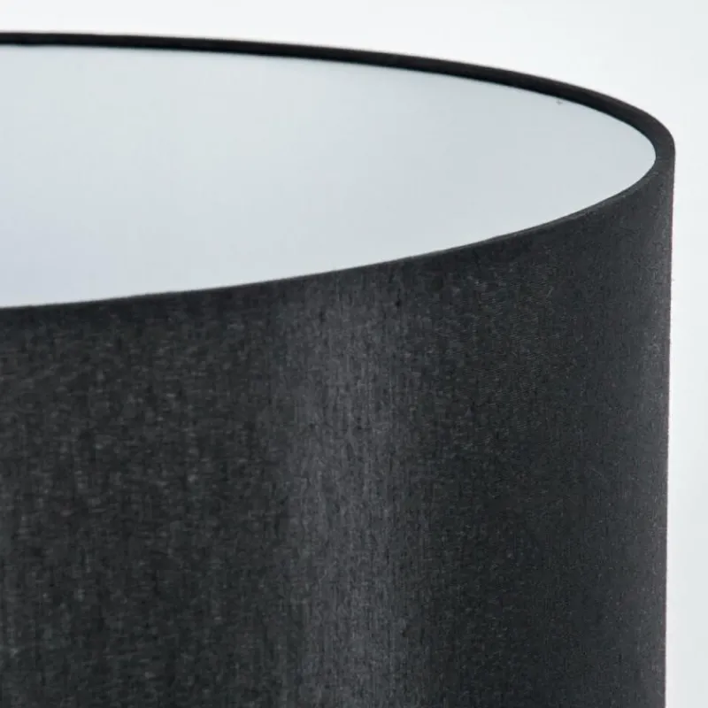 Lampes En Tissu-hofstein Lampadaire Saladillo Écru, Noir, 1 lumière