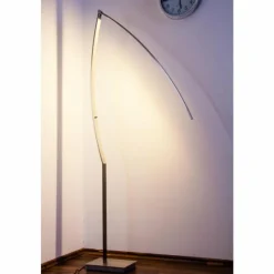 hofstein Lampadaire Santa Marta LED Chrome, Nickel mat, 1 lumière* Lampadaires Et Lampes Sur Pied