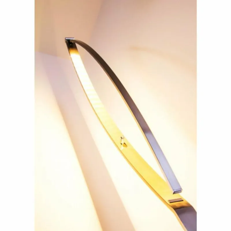 hofstein Lampadaire Santa Marta LED Chrome, Nickel mat, 1 lumière* Lampadaires Et Lampes Sur Pied