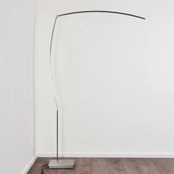 hofstein Lampadaire Santa Marta LED Nickel mat, 1 lumière* Lampadaires Et Lampes Sur Pied