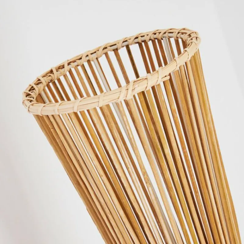 Lampes En Tissu-hofstein Lampadaire Saranda Brun, 1 lumière