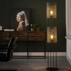 hofstein Lampadaire Sarzedas, 2 lumières* Lampadaires Et Lampes Sur Pied