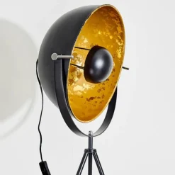 Lampes Dorées-hofstein Lampadaire Saturn Noir, 1 lumière