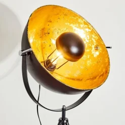 Lampes Dorées-hofstein Lampadaire Saturn Noir, 1 lumière