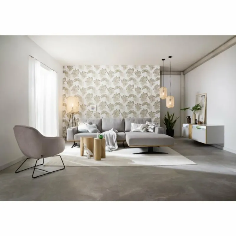 Style Boho-Chic-SCHÖNER WOHNEN-Kollektion Lampadaire CALLA Noir, 1 lumière