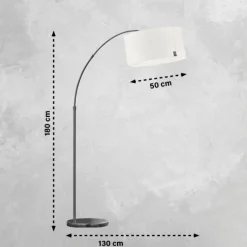 Lampes En Tissu-SCHÖNER WOHNEN-Kollektion Lampadaire Bowe Noir, 3 lumières