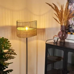 Luminaires Scandinaves-hofstein Lampadaire Shalo Noir, 1 lumière