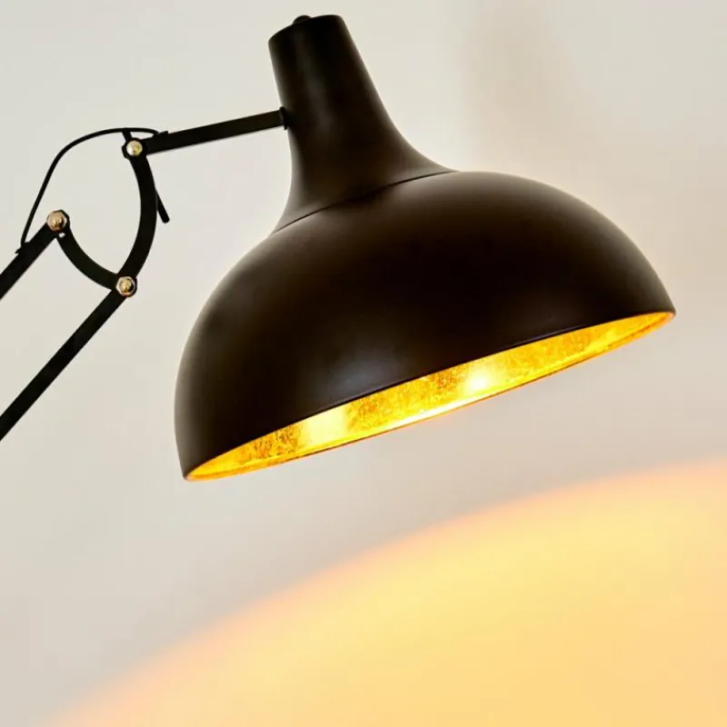 Lampes Dorées-hofstein Lampadaire Sharif Noir, 1 lumière