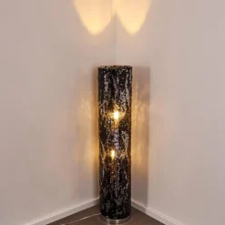 Lampes En Tissu-hofstein Lampadaire Sjaelland Chrome, 2 lumières