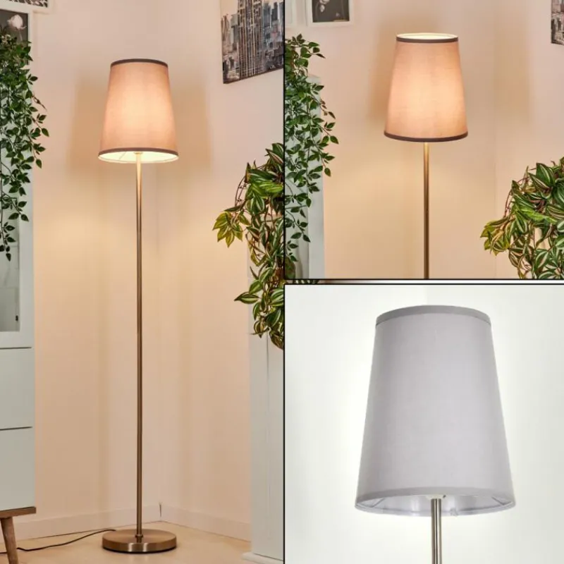 Lampes En Tissu-hofstein Lampadaire Snar Nickel mat, 1 lumière