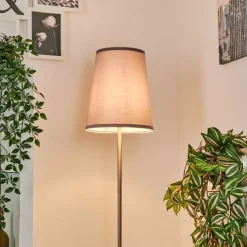 Lampes En Tissu-hofstein Lampadaire Snar Nickel mat, 1 lumière