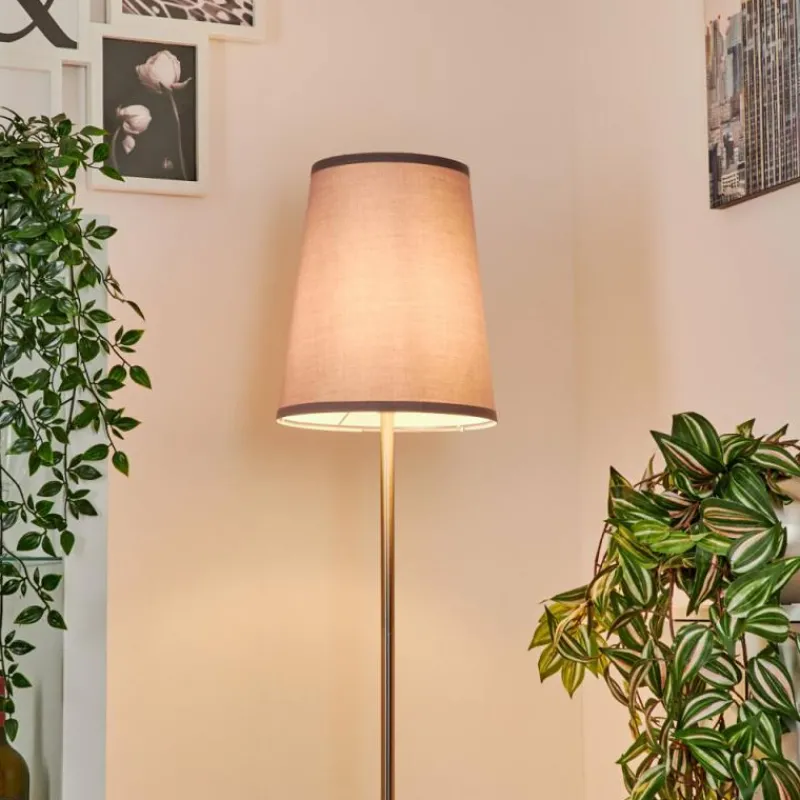 Lampes En Tissu-hofstein Lampadaire Snar Nickel mat, 1 lumière
