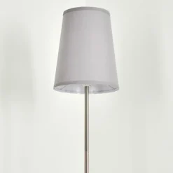 Lampes En Tissu-hofstein Lampadaire Snar Nickel mat, 1 lumière