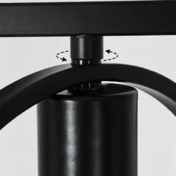 Lampes Industrielles-hofstein Lampadaire Srelau Noir, 3 lumières