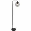 Suspension Verre Fumé-Luminaires Steinhauer Lampadaire Steinhauer Bollique Noir, 1 lumière
