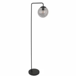 Suspension Verre Fumé-Luminaires Steinhauer Lampadaire Steinhauer Bollique Noir, 1 lumière