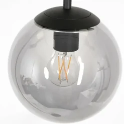 Suspension Verre Fumé-Luminaires Steinhauer Lampadaire Steinhauer Bollique Noir, 1 lumière