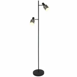 Luminaires Steinhauer Lampadaire Steinhauer Fjorgard Noir, 2 lumières* Lampadaires Et Lampes Sur Pied