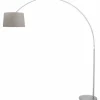 Lampes En Tissu-Luminaires Steinhauer Lampadaire Steinhauer GRAMINEUS Acier inoxydable, 1 lumière