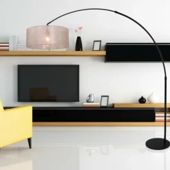 Luminaires Steinhauer Lampadaire Steinhauer Lilac Noir, 1 lumière* Lampadaires Et Lampes Sur Pied