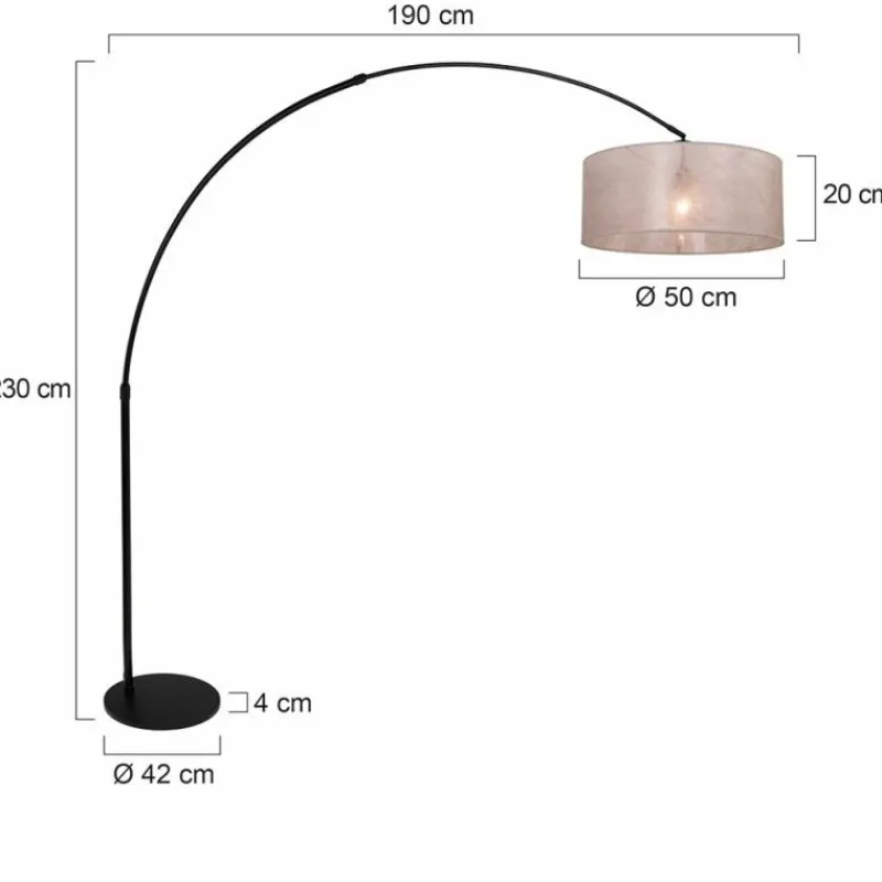 Luminaires Steinhauer Lampadaire Steinhauer Lilac Noir, 1 lumière* Lampadaires Et Lampes Sur Pied