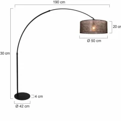 Luminaires Steinhauer Lampadaire Steinhauer Lilac Noir, 1 lumière* Lampadaires Et Lampes Sur Pied