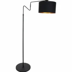 Lampes En Tissu-Luminaires Steinhauer Lampadaire Steinhauer Linstrom Noir, 2 lumières