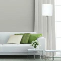 Lampes En Tissu-Luminaires Steinhauer Lampadaire Steinhauer Noor Acier inoxydable, 1 lumière