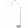 Lampes En Tissu-Luminaires Steinhauer Lampadaire Steinhauer Prestige Chic Acier brossé, 1 lumière