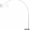 Lampes En Tissu-Luminaires Steinhauer Lampadaire Steinhauer STRESA Acier inoxydable, 1 lumière