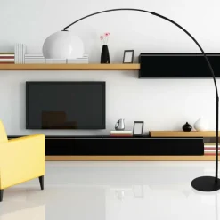 Luminaires Steinhauer Lampadaire Steinhauer Stresa Noir, 1 lumière* Lampadaires Et Lampes Sur Pied