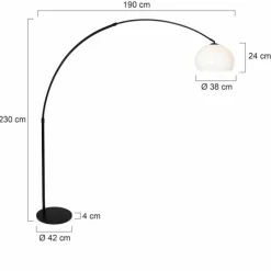 Luminaires Steinhauer Lampadaire Steinhauer Stresa Noir, 1 lumière* Lampadaires Et Lampes Sur Pied
