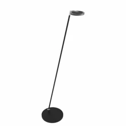Luminaires Steinhauer Lampadaire Steinhauer Turound LED Acier inoxydable, Noir, 1 lumière