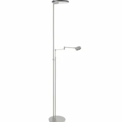 Luminaires Steinhauer Lampadaire Steinhauer Turound LED Acier brossé, 2 lumières* Lampadaires Et Lampes Sur Pied